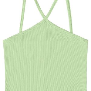 Top Cropped Básico Infantil Verde