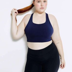 Top Esportivo Feminino Hero com Azul