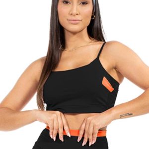 Top Feminino Fitness Preto