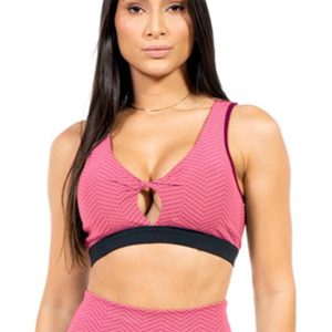 Top Feminino Fitness Rosa