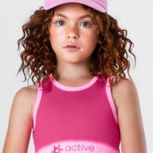 Top Infantil Menina Active Rosa