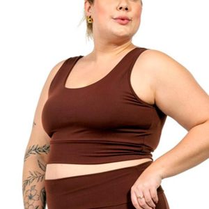 Top Suplex Feminino Marrom