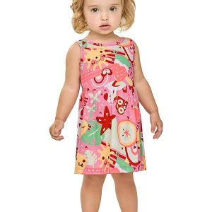 Vestido Bebê Menina Summer Rosa