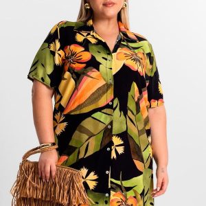 Vestido Chemise Curto Preto