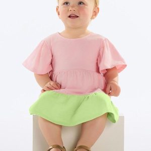 Vestido Cotton Bebê Menina Rosa