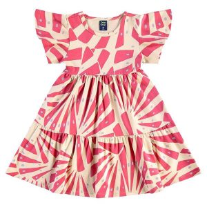 Vestido Cotton Infantil Rosa