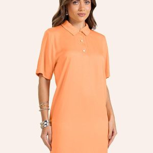 Vestido Curto Feminino Laranja