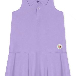 Vestido Curto Infantil Feminino Roxo