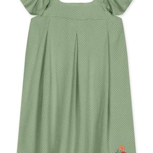 Vestido Curto Infantil Feminino Verde