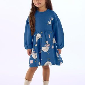 Vestido Duquesa Infantil Azul