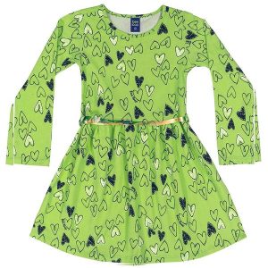 Vestido Estampado Infantil Verde