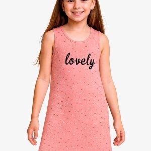 Vestido Feminino Infantil Rosa