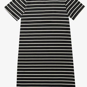 Vestido Feminino Listrado Preto