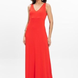 Vestido Feminino Longo Laranja