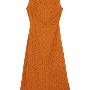Vestido Feminino Midi Laise Laranja