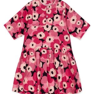 Vestido Floral Menina Rosa