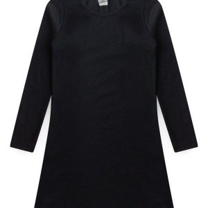 Vestido Infantil Básico Ribana Canelado