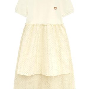 Vestido Infantil Bege