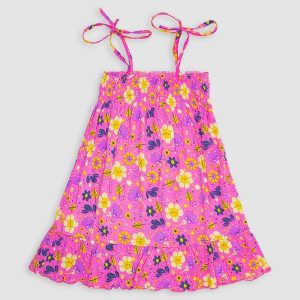 Vestido Infantil Lastex Rosa
