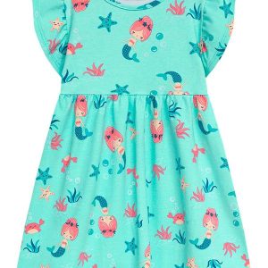 Vestido Infantil Menina Azul