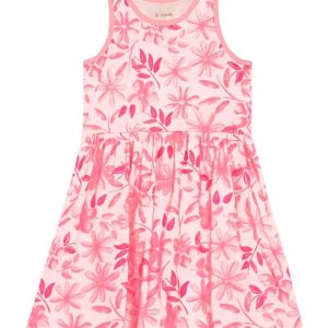 Vestido Infantil Menina Floral Rosa