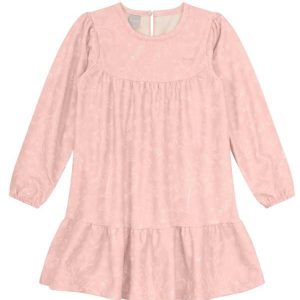 Vestido Infantil Menina Floral Rosa