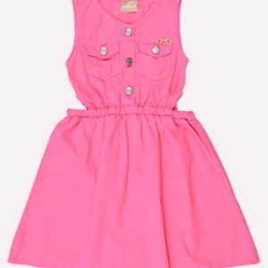 Vestido Infantil Menina Jeans Jeans