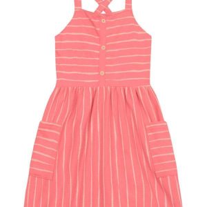 Vestido Infantil Menina Listrado Rosa