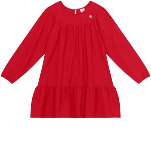 Vestido Infantil Menina com Textura Bordô