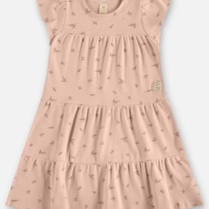 Vestido Infantil Ribana Sustentável Rosa