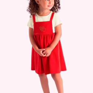 Vestido Infantil Vermelha