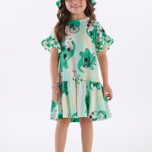 Vestido Infantil em Algodão Branco