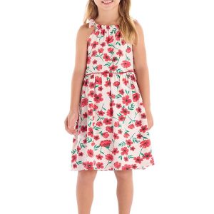 Vestido Infantil em Cotton sem Manga Branco