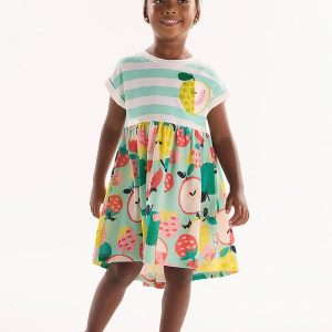 Vestido Infantil em Meia Malha Verde
