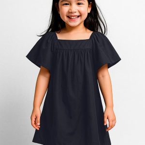 Vestido Infantil em Viscose Azul