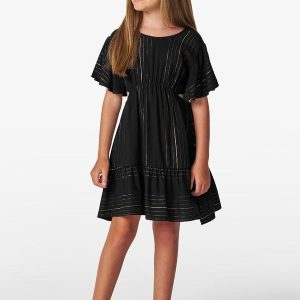 Vestido Infantil em Viscose Lurex Preto