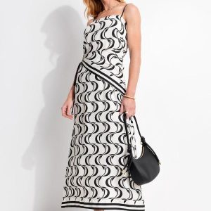 Vestido Lenço Peixe Copa Bege