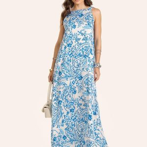 Vestido Longo Feminino Bege
