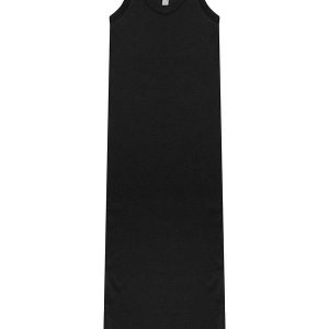 Vestido Longo em Ribana Preto