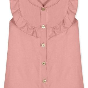 Vestido Manga Curta Feminino Bebê Rosa