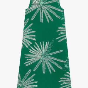 Vestido Midi Feminino Viscotorcion Verde