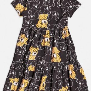 Vestido Preto de Ursinhos Preto