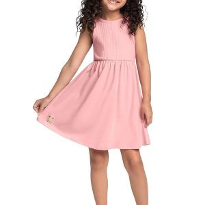 Vestido Regata Infantil Rosa