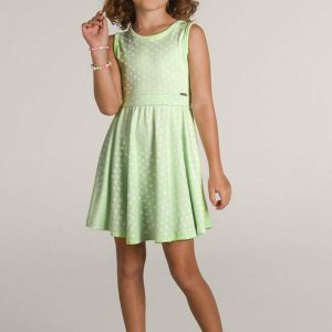Vestido Regata em Malha Menina Verde