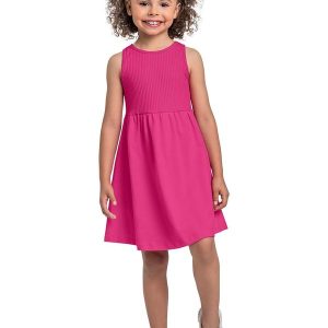 Vestido Ribana Infantil Rosa