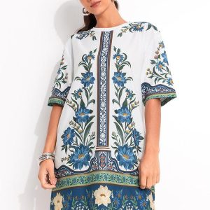 Vestido T-Shirt Básico Manoela Off White