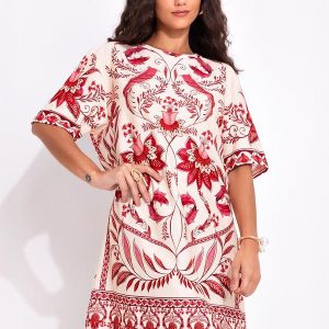 Vestido T-Shirt Básico Nina Bege