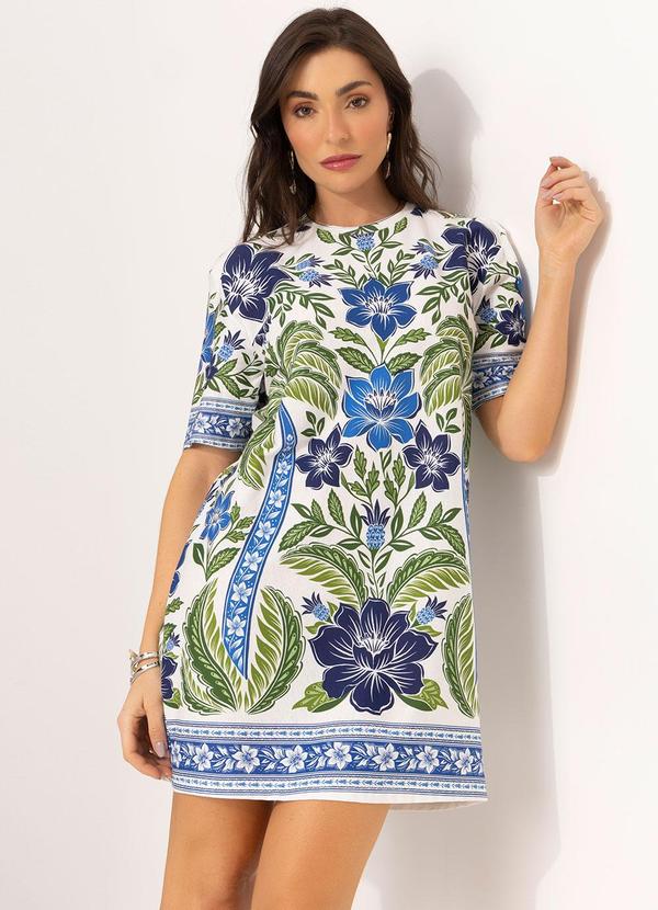 Vestido T-Shirt Básico Off White