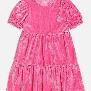 Vestido de Cotelê Rosa