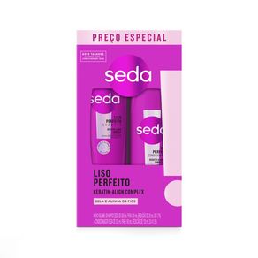 kit Shampoo Seda Liso Perfeito 300ml + Condicionador Seda Liso Perfeito 190ml